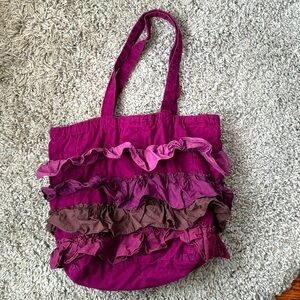 India Rose Ruffle tote